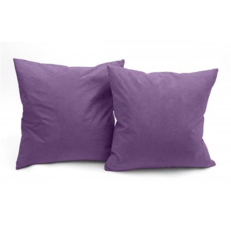 LIVING HEALTHY PRODUCTS Living Healthy Products MS-18x2-Lgt-purple Light Purple Microsuede Couch Pillows MS-18x2-Lgt-purple